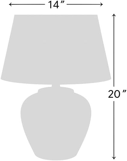 Two‑Tone Glossy Ceramic Bedside Lamp