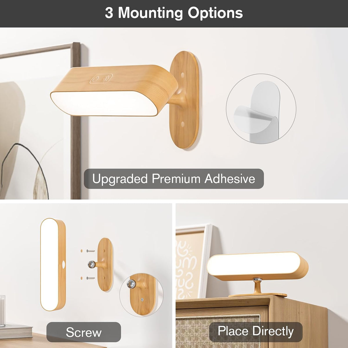 Rechargeable Cordless Wall Sconces Set Of 2