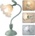 Flexible Floral Bedside Reading Table Lamp