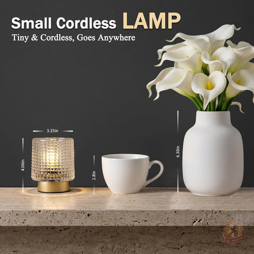 Small Cordless Battery Table Lamp With Timer