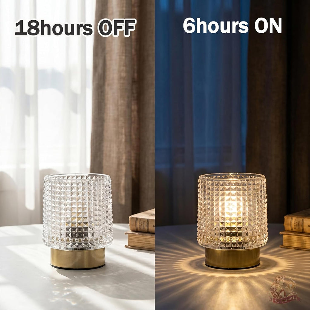 Small Cordless Battery Table Lamp With Timer