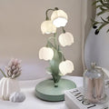 Vintage Lily Floral Accent Table Lamp