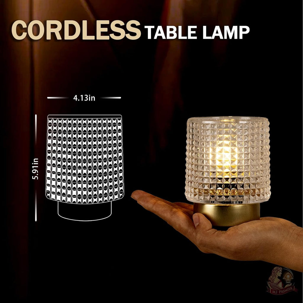 Small Cordless Battery Table Lamp With Timer