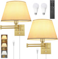 Remote‑Controlled Dimmable Swing‑Arm Wall Sconces