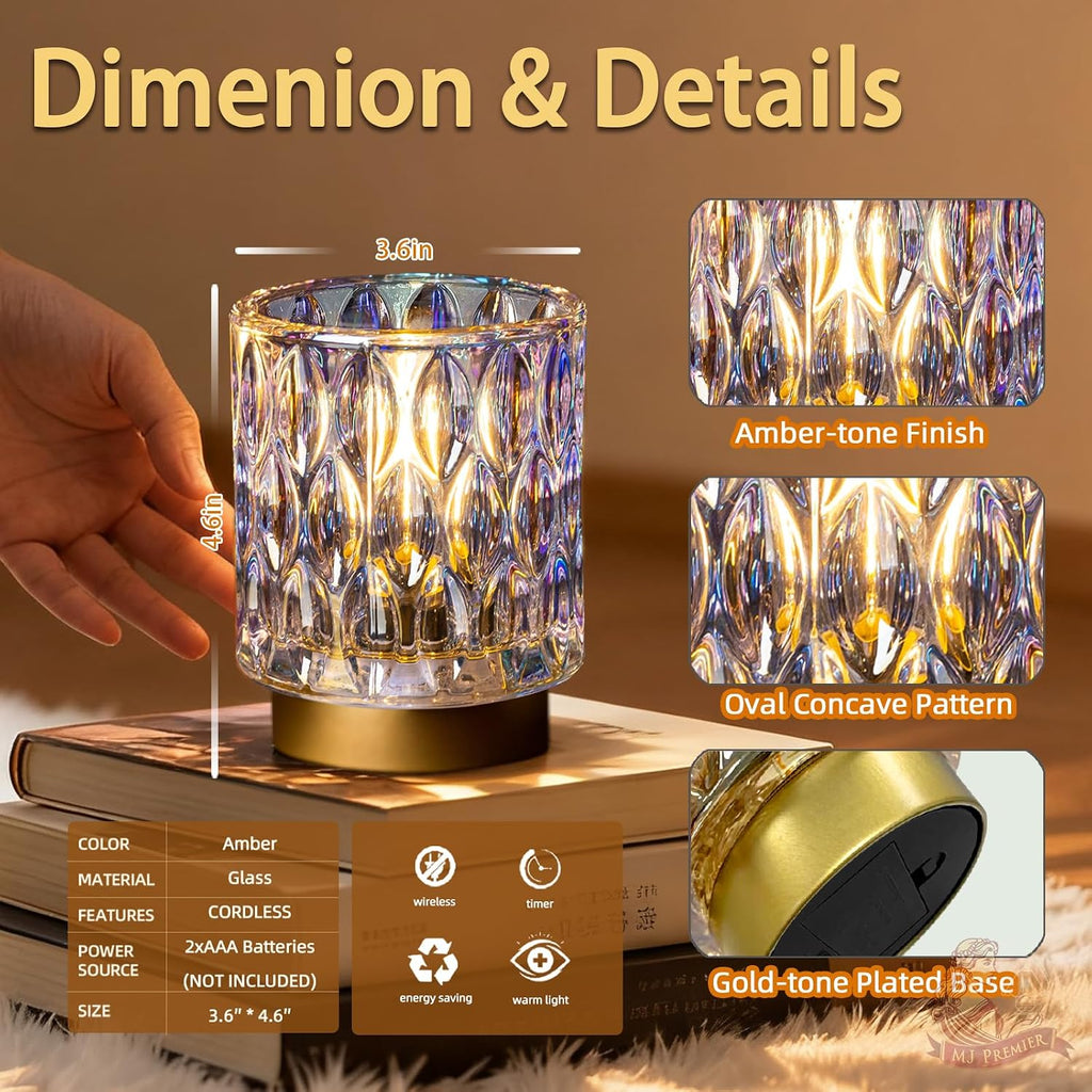 Decorative Pearl Cordless Battery Table Lamp