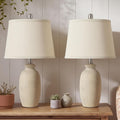 Ceramic Bedside Table Lamps Set Of 2